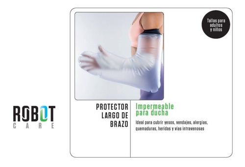 Protector Impermeable Para Yeso / Brazo Completo