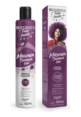 Máscara Colorante Fun Colors Roxo 100ml - Bio Extratus