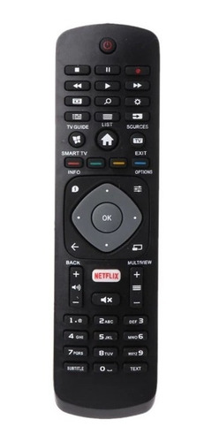 Imagen 1 de 4 de Control Remoto Tv Philips Smart Tv Compatible + Pilas