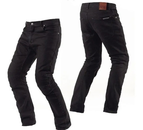 Pantalon Para Moto Nto Denim 390cc Black Bagattini Pro