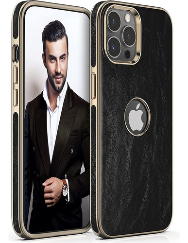 Funda De Cuero Sintetico Para iPhone 14 Pro Max 6.7 PuLG - B