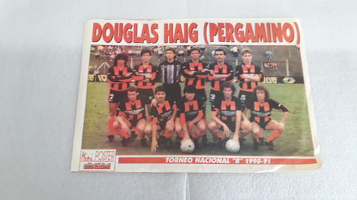 Póster Douglas Haig Nacional B 1990-91 (Usado)