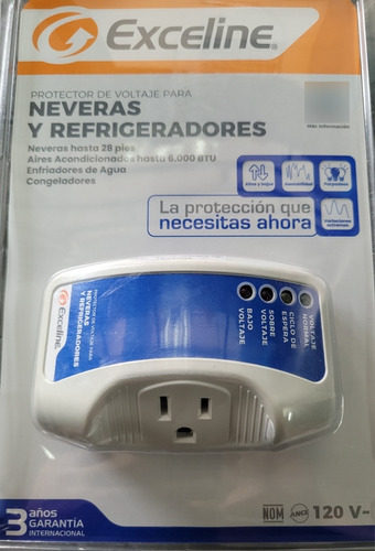 Protector De Voltaje Para Nevera 110v Exceline 