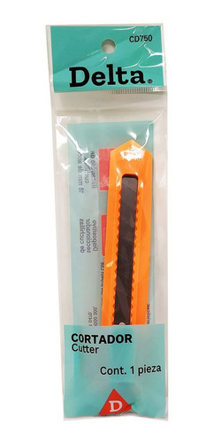 Cutter Delta 18 Mm Con Mango De Plastico 1 Pz