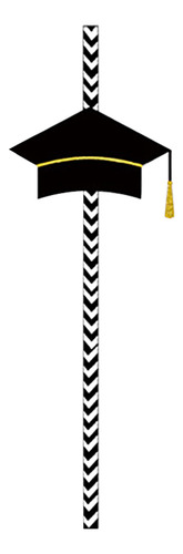 Gorro De Graduación Con Pajitas Para Fiesta De Graduación, 2