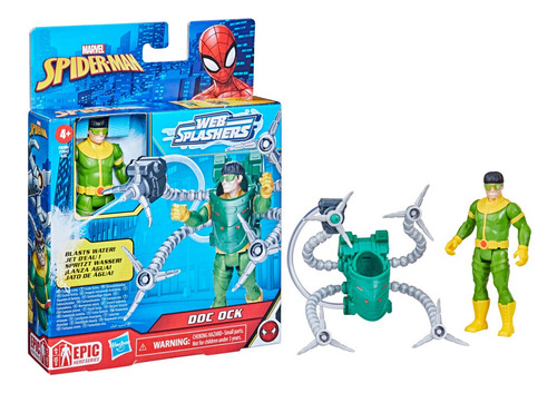 Figura De Acción Marvel Spider-man Web Splasher Doc Ock +3