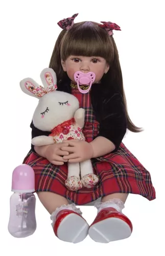 BONECA REBORN REALISTA 60 CM - Comprar em Tatuka