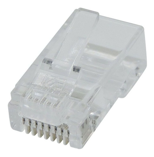 Imagem 6 de 7 de Conector Rj-45 De Passagem Ez Crimp Cat5e Pote Com 100 Peças
