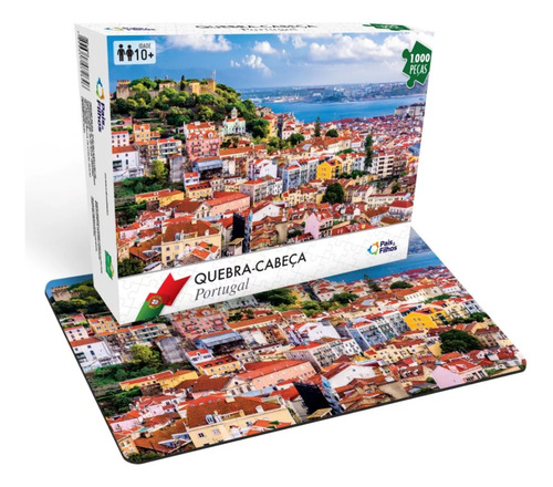 Puzzle 1000 Peças Quebra Cabeça Premium Paisagem Portugal