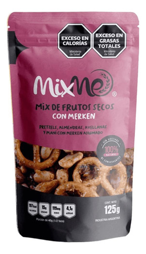 Snacks Mixme Frutos Secos Con Merken 125g