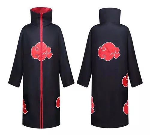 naruto akatsuki coat mais veludo pano nuvem vermelha dos hom - OtakuStore