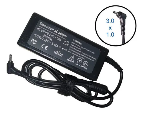 CARGADOR ACER 19V 3.42A PUNTA 3.0 X 1.0