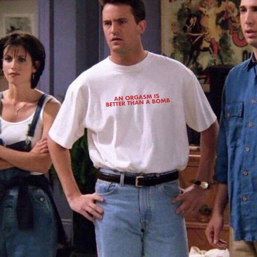 Imagem 3 de 3 de Camiseta Algodão Chandler Retro 90's Tumblr Aesthetic Style