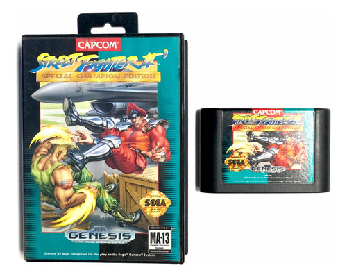 Street Fighter 2 Special Champion Edition - Sega Genesis Cb