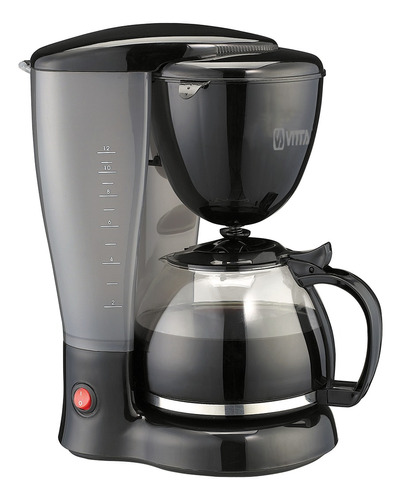 Cafetera De Filtro 12 Tazas 800w Color Negro - Vitta