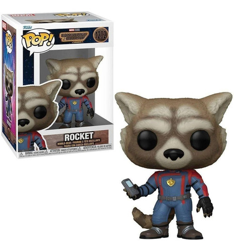 Pop! Funko Rocket #1202 | Marvel | Guardiões Da Galáxia 3