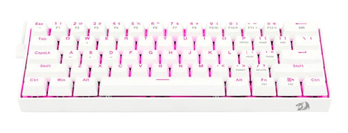 Imagen 5 de 9 de Teclado Mecánico Redragon Dragonborn White Led Rosa Sw Brown