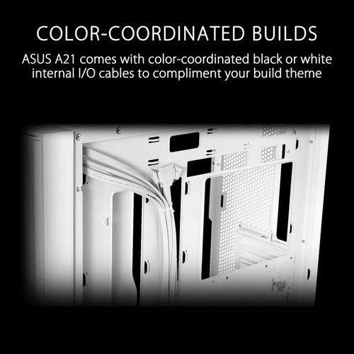 Gabinete Asus A21 Mini Tower Micro-atx Blanco B0cpp58899 A21|blanco|conector Oculto.
