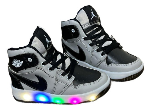 Botas Nike Jordan Retro Con Luces Para Niños 