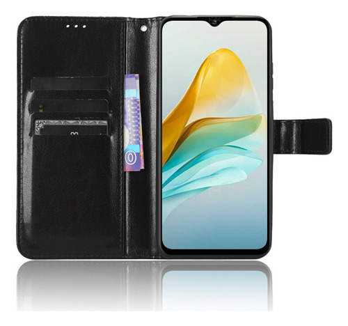 Funda Para Zte Blade A53 Voltear Cuero Tarjeta Ranura