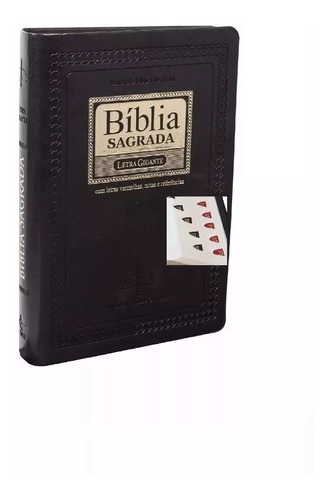 Bíblia Letra Gigante Almeida Média Masculina Preto + Índice