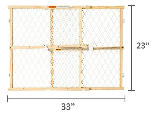 Puerta De Seguridad Para Bebés Estándar 26 A 42 Pulgadas Crema