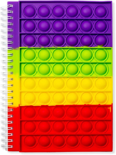 Fidget Notebook, Pop It Fidget Toy, Push Pop Espiral No...