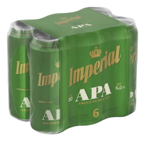 Cerveza Imperial Apa Lata De 473ml Pack 12u