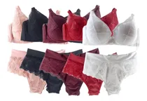 Comprar Kit 4 Conjuntos Plus Size Atacado Sutiã E Calcinha Sacoleira