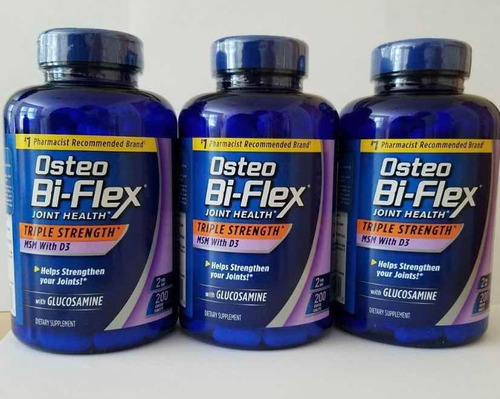 Osteo Bi-flex 200 Tablets Msm, D3 Triple Strength 1 Unidade