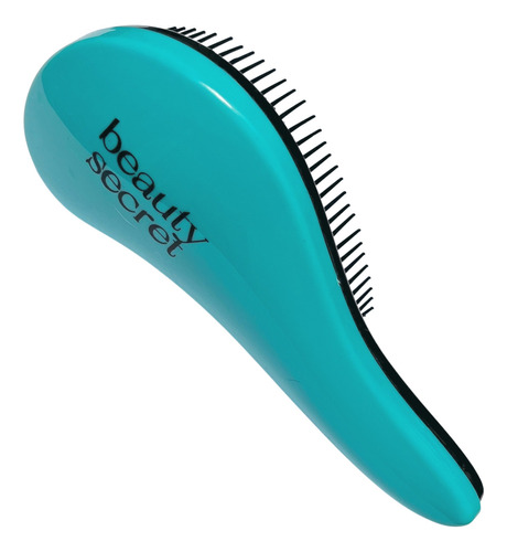 Escova Beauty Secret Com Efeito Anti-frizz Cor Azul - azul esverdeado