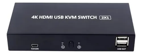 comprar Kvm Switch Hdmi Usb - Conecta 2 Computadoras, Comparte Tecla