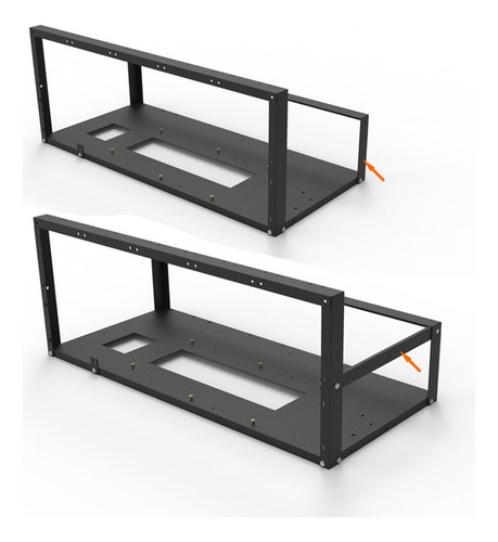 A 6/8 Gpu Minería Rig Marco Rack Gpu Tarjeta Caso Miner