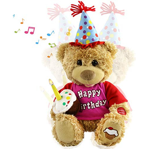 Houwsbaby Feliz Cumpleaños Teddy Oso De Peluche Lnc7y