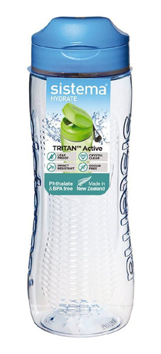 Botella Hidratación Tritan Active Sistema Antiderrame 800ml 