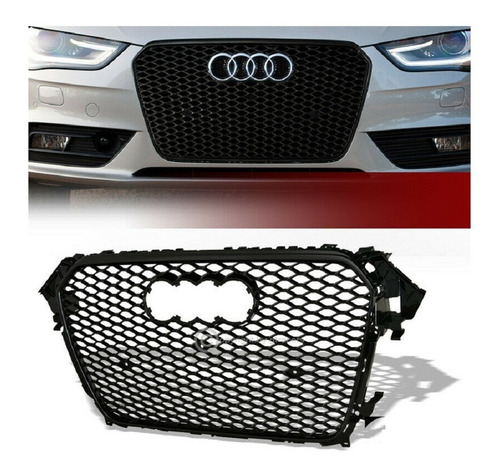 Parrilla De Malla Negra Audi A4 / S4 2013 - 2015 Nueva!!!