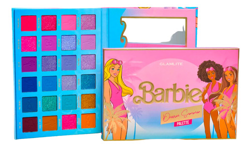 Paleta De Sombras Barbie 24 Tonos Dream Summer X Glamlite