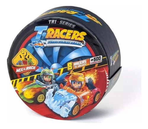 Autito T-racers Combinable Coleccionable Sorpresa Trc001 Personaje Surtido