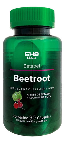 5h8 Beetroot Betabel Y Lecitina De Soya 90 Capsulas Sabor Sin Sabor