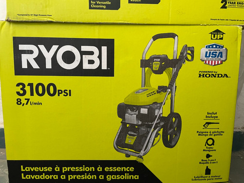 Hidrolavadora Ryobi 3100 Psi Con Motor Honda Gcv 170 A Nafa