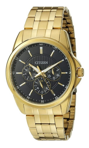 Reloj Citizen Cuarzo Acero Inoxidable Dorado Hombre Elegante