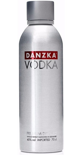 Vodka Danzka 1 Litro Sabor Natural Original Garrafa Aluminio