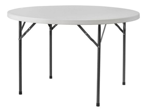 Mesa Portátil Redonda Plegable 120x74cm Plastico Resistente