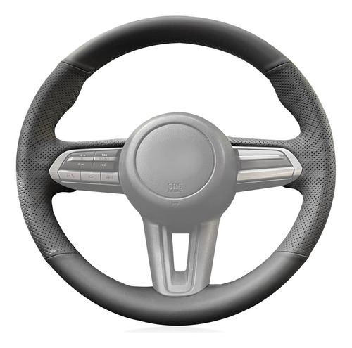 Mewant Funda Cuero Sintetico Cosida Mano Para Volante Mazda