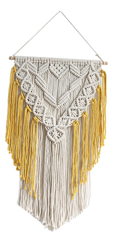 Macrame Colgante De Pared, Macramé De Borlas, Decoración