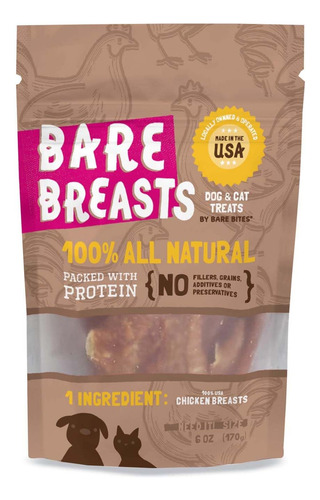Bare Breast, Cecina De Pollo, 6 Onzas, Hecha En Ee.uu.