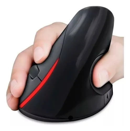Mouse Vertical 5 D Inalámbrico Ergonómico Recargable Negro