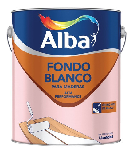 Fondo Blanco Para Madera Alba X 1 Lt Caporaso
