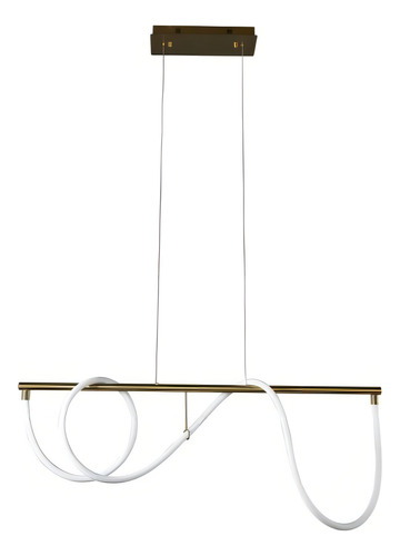 Pendente Mantra 140cm Led 2700k Dourado Bella Oc012 127/220V