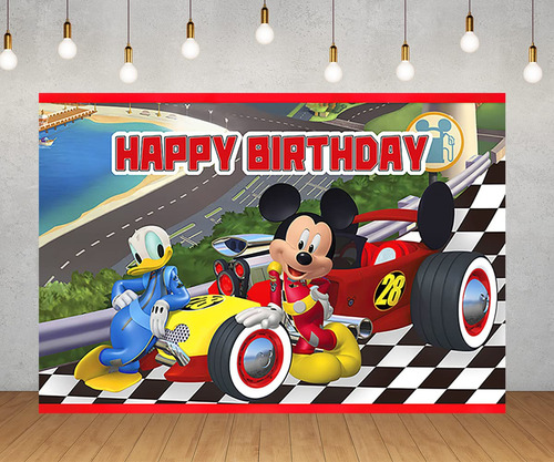 Mickey And The Roadster Racers Telon Fondo Para Decoracion 5